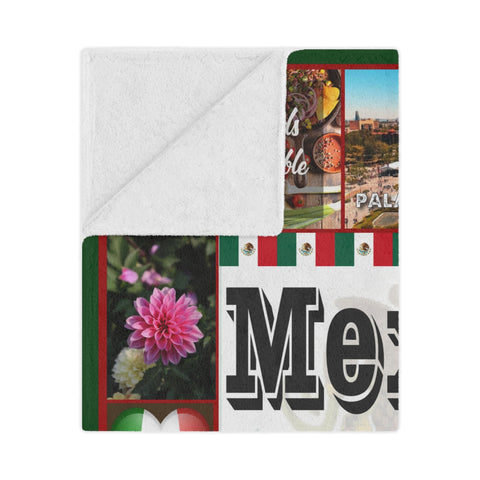 Image of Personalized MEXICO Custom Blanket, Minky Blanket, Fleece Blanket, Sherpa Blanket, Throw Blanket, Gift for Mom Dad Her Him Kids, Christmas Gift