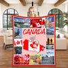 Personalized CANADA Custom Blanket, Minky Blanket, Fleece Blanket, Sherpa Blanket, Throw Blanket, Mom Dad Her Him Kid Christmas Gift