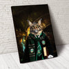 USA MADE The Wizard Slyfurrin Custom Pet Portrait Personalized Dog Cat Canvas, Poster, Digital Download Wallarts | Customized Pet Gifts