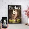 USA MADE Furbes Personalized Pet Poster Canvas Print | Personalized Dog Cat Prints | Magazine Covers | Custom Pet Portrait Poster