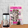 Catmopolitan Personalized Pet Poster Canvas Print | Personalized Dog Cat Prints | Magazine Covers | Custom Pet Portrait Poster