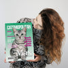Catmopolitan Personalized Pet Poster Canvas Print | Personalized Dog Cat Prints | Magazine Covers | Custom Pet Portrait Poster