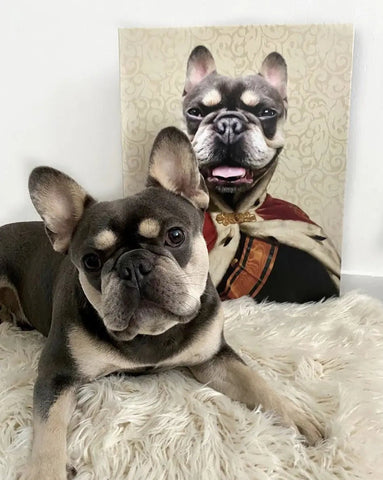Image of USA MADE Personalized Pet Portrait on Canvas, Poster or Digital Download | Duke E. Tout - Royalty & Renaissance Inspired Custom Pet Portrait