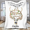 Personalized Name In Order To Be Irreplaceable Deer Blanket, Summer Gifts, Custom Blanket