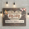 Personalized Name Mom Canvas, Hummingbird Mom From Son Canvas for Mom for Mother, Customized Mother's Day Gifts