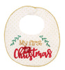 Mud Pie Baby Girl Christmas My First Christmas Feeding Bib