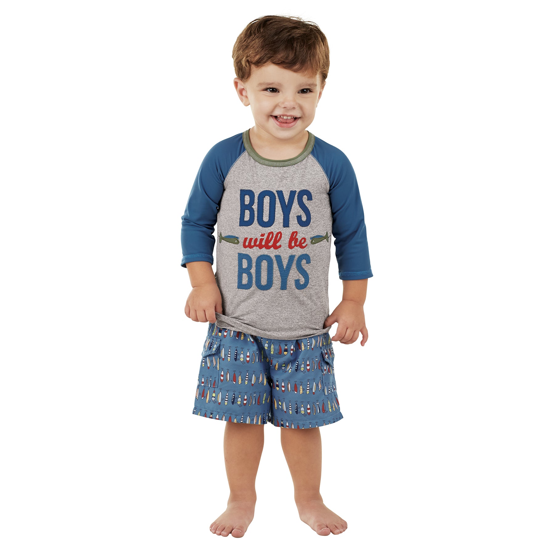 Mud Pie Baby Boy Boys Will Be Boys Rash Guard