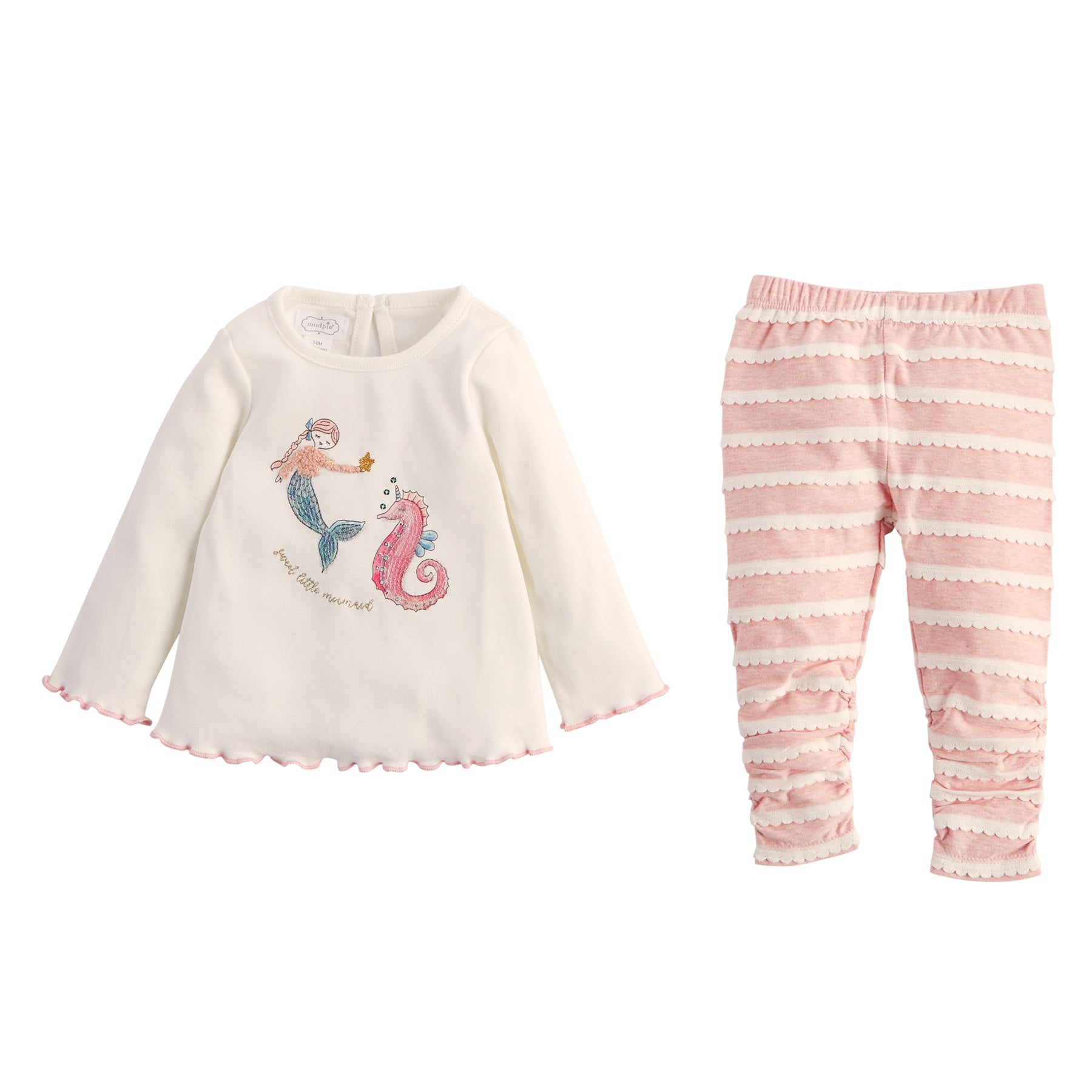 Mud Pie Baby Girl Mermaid Two Piece Set