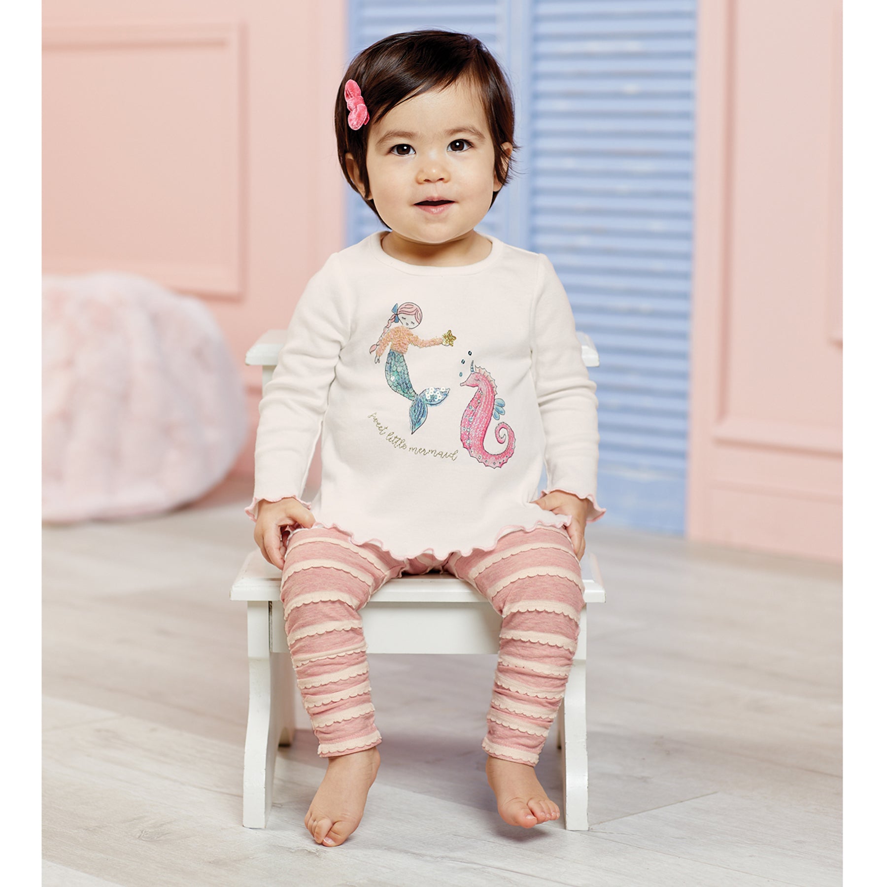 Mud Pie Baby Girl Mermaid Two Piece Set