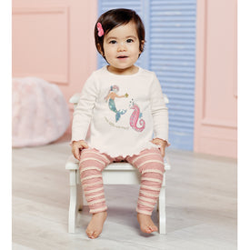 Mud Pie Baby Girl Mermaid Two Piece Set
