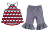 Mud Pie Baby Girl Whale Top and Capri Set