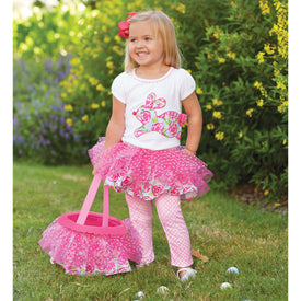 Mud Pie Baby Girl Easter Bunny Tutu Legging Set