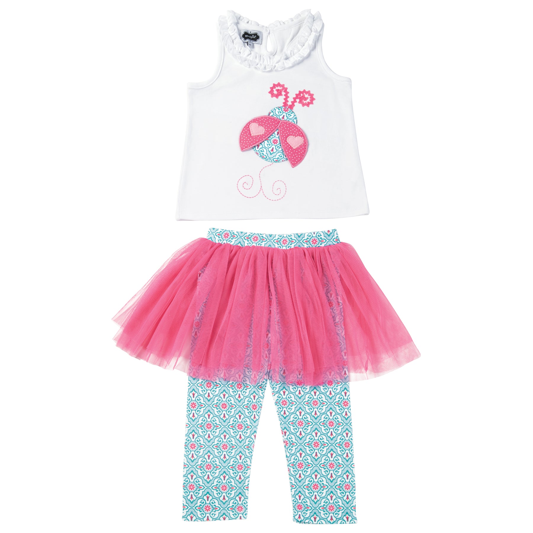 Mud Pie Baby Girl Ladybug 2-Piece Set