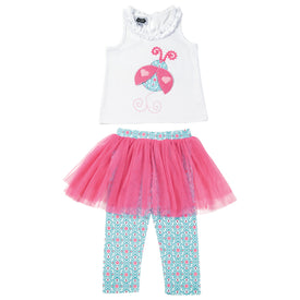 Mud Pie Baby Girl Ladybug 2-Piece Set