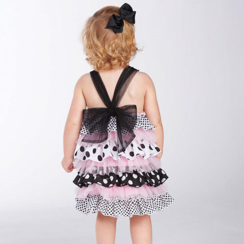 Mud Pie Little Girl Polka Dot Ruffle Dress