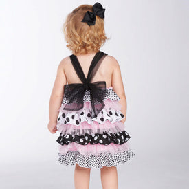 Mud Pie Little Girl Polka Dot Ruffle Dress