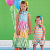 Mud Pie Little Girl Colorful Chevron Maxi Dress