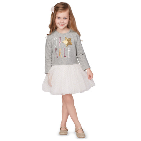 Image of Mud Pie Baby Girl Sparkle Tutu Dress