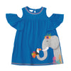 Mud Pie Little Girl Elephant Cold Shoulder Casual Dress
