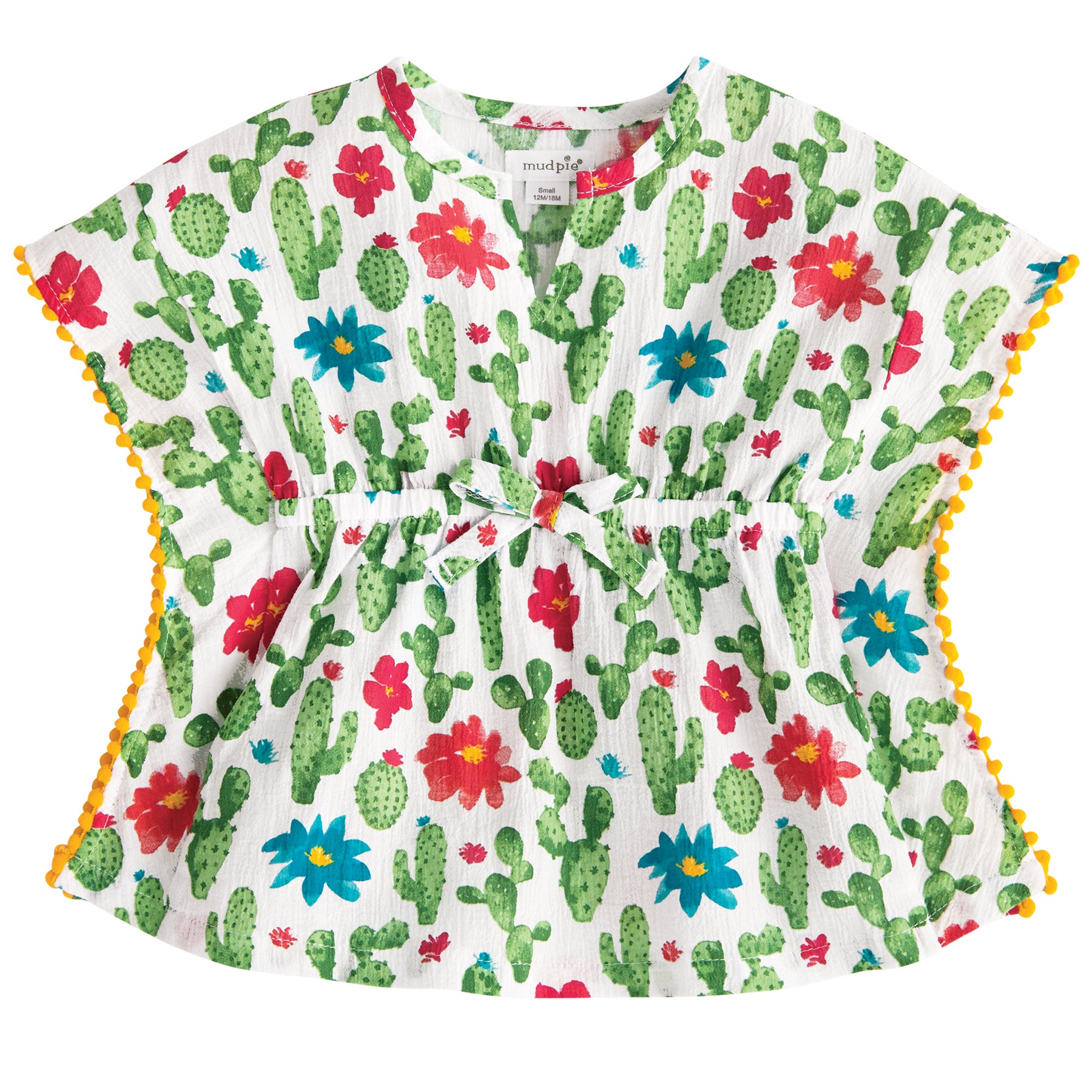 Mud Pie Baby Girl Cactus Flower Swimwear Cover Up