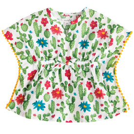 Mud Pie Baby Girl Cactus Flower Swimwear Cover Up