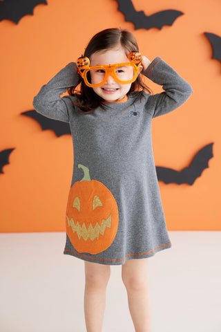 Mud Pie Little Girls' Halloween Pumpkin Dress