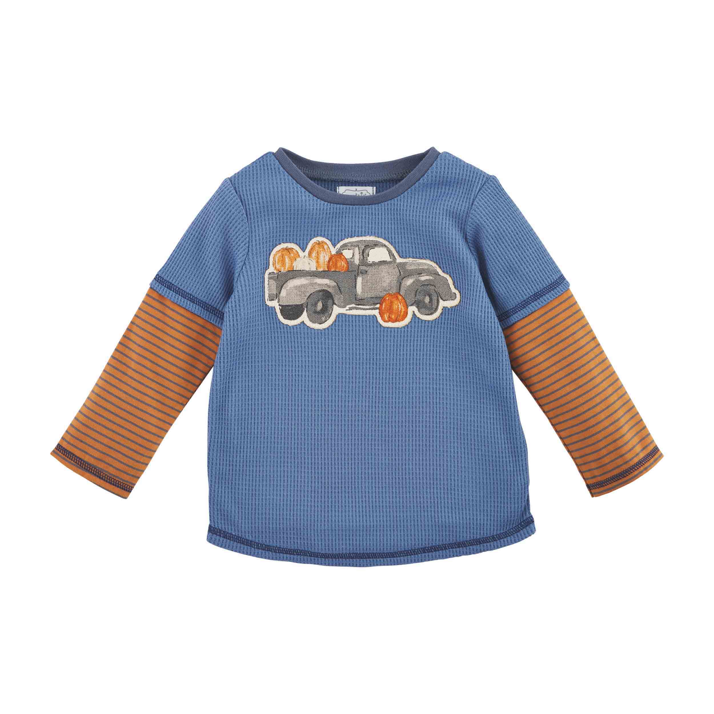 Mud Pie Little Boys' Halloween Pumpkin Truck Tee Top Shirt