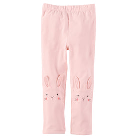 Mud Pie Baby Girl Easter Bunny Pink Leggings
