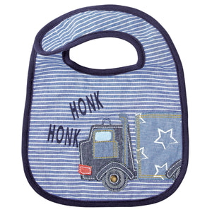 Mud Pie Baby Boy Honk Honk Car Feeding Bib