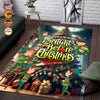 USA Printed Christmas Rug | Elf On The Shelf Night Before Christmas Area Rug | ELF Christmas Area Rug, Home Carpet, Mat, Home Decor Livingroom Family Room Rugs for Holidays