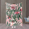 Personalized Stay Humble Hustle Hard Blanket, Adult Kids Blanket, Birthday Gift Blanket, Custom Blanket, Personalized Blanket
