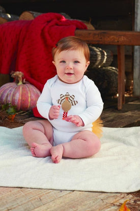 Mud Pie Little Girls Thanksgiving Turkey Tutu Crawler