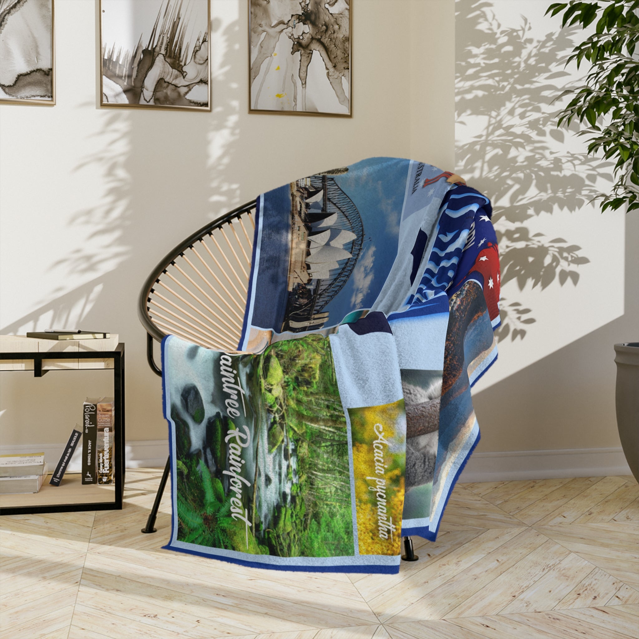 Personalized AUSTRALIA Custom Blanket, Minky Blanket, Fleece Blanket, Sherpa Blanket, Gift for Mom, for Her