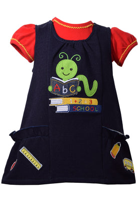 Bonnie Jean Little Girls Bookworm Back To School Dress