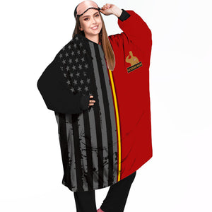 Personalized Blanket Hoodies, All Gave Some Some Gave All US Veteran Dad Oversized Blanket Hoodie