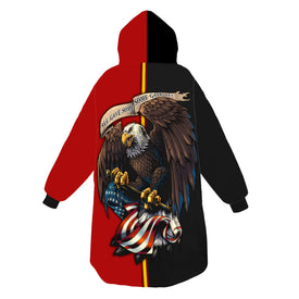 Personalized Blanket Hoodies, All Gave Some Some Gave All US Veteran Dad Oversized Blanket Hoodie