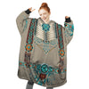 Personalized Blanket Hoodies, Native American Pattern Oversized Blanket Hoodie