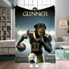 Personalized Name & Photo Football Pet Blanket, New Orleans Saints Dog Cat Blanket, Sport Blanket, Football Lover Gift
