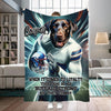 Personalized Name & Photo Football Pet Blanket, Buffalo Bills Dog Cat Blanket, Sport Blanket, Football Lover Gift