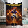 Personalized Name & Photo Football Pet Blanket, Minnesota Vikings Dog Cat Blanket, Sport Blanket, Football Lover Gift