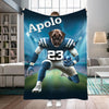Personalized Name & Photo Football Pet Blanket, Indianapolis Colts Dog Cat Blanket, Sport Blanket, Football Lover Gift