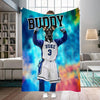 Personalized Name & Photo Football Pet Blanket, NCAA Duke Blue Devils Dog Cat Blanket, Sport Blanket, Football Lover Gift