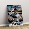 Personalized Baseball Pet Portrait, Chicago Baseball Dog Cat Portrait, Custom Pet Canvas Poster, Baseball Lovers’ Gift, Digital Download
