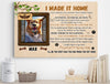 Personalized Pet Memorial Photo Canvas, I Made It Home Dog Cat Canvas, Sympathy Gifts, Dog Gifts, Memorial Pet Photo Gift