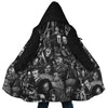 Personalized Hooded Cloak Coat, Retro Zombie Halloween Horror Movies  Hooded Cloak Coats