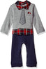 Mud Pie Baby Boys'  Christmas Holdiday 3-in-1 Collared Long Sleeve One Piece