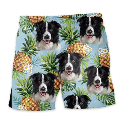 Image of Personalize Pet Hawaiian Shirt Set, Custom Dog Face Pineapple Tropical Hawaiian Shirts and Short Set, Gift For Pet Lover