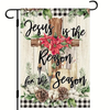 Personalized Christmas Flag, Custom Double Side Religious Christmas Flag, Jesus Is The Reason For The Season Flag, Christmas Gift