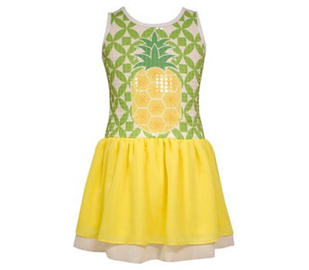 Bonnie Jean Little Girls' Sequin Pineapple Summer Dress