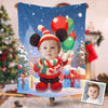 Personalized Boy Christmas Custom Photo Blanket, Boy Christmas Gift Blanket, Baby Boy Blanket, Christmas Gift Blanket, Christmas Gift